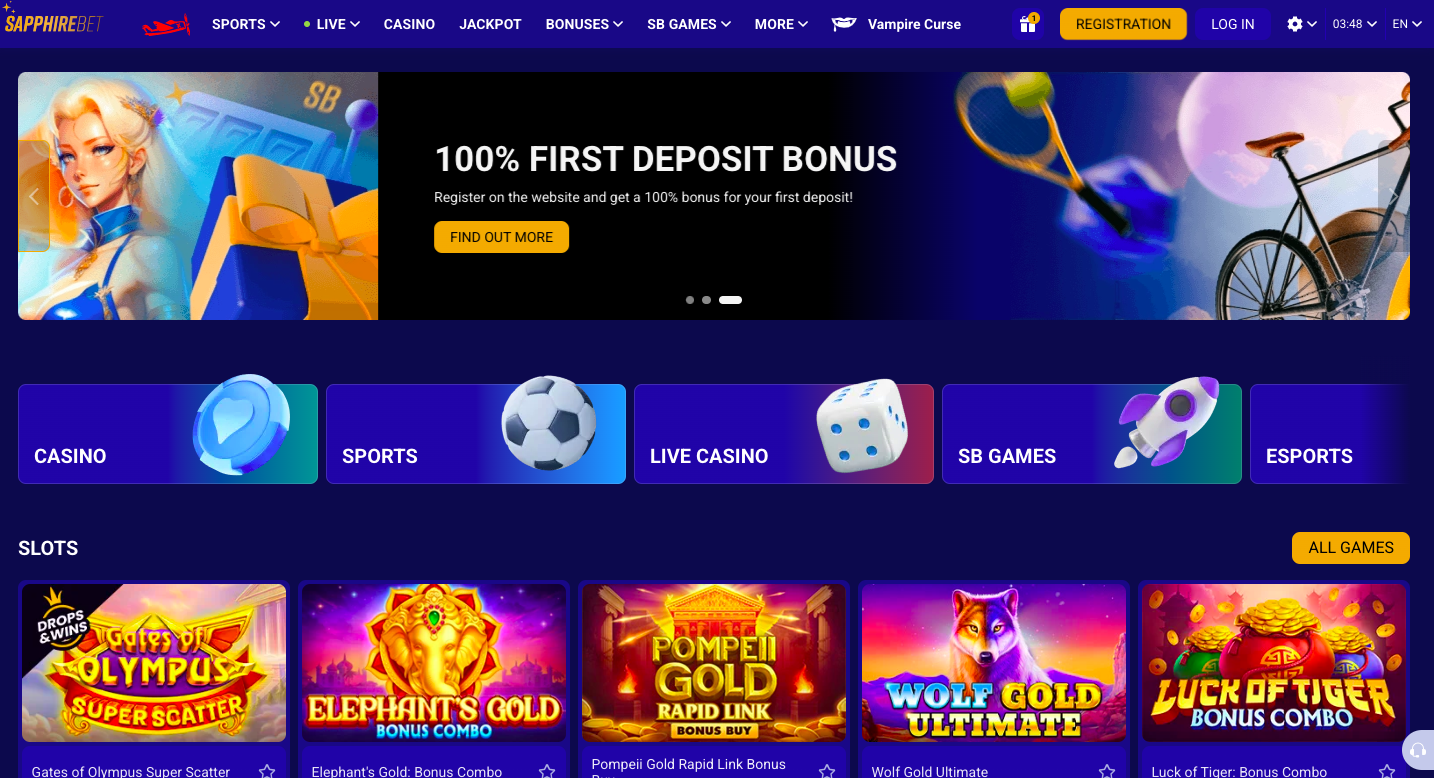 Sapphirebet Home